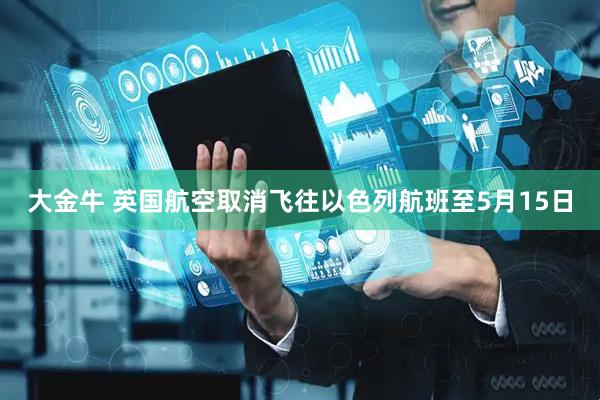 大金牛 英国航空取消飞往以色列航班至5月15日